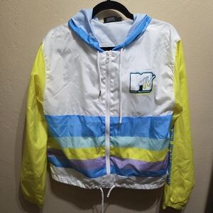 MTV Hooded Windbreaker Size Medium